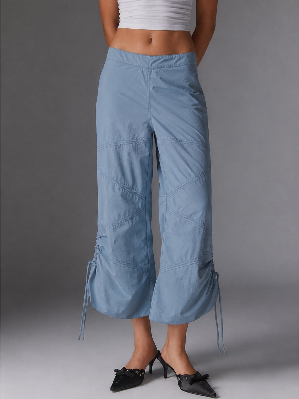Silence + Noise Hayley Cropped Kick-Flare Pant Size 6